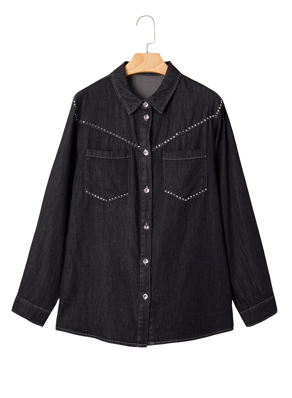 Denim jacket with diamonds
