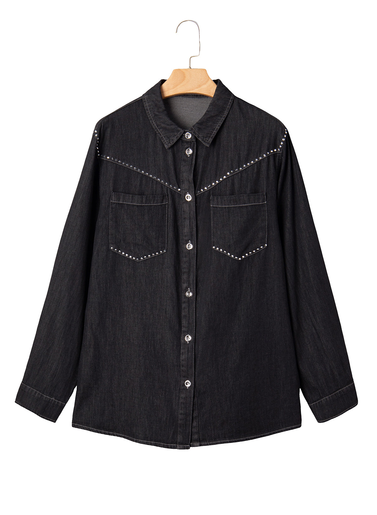 Denim jacket with diamonds
