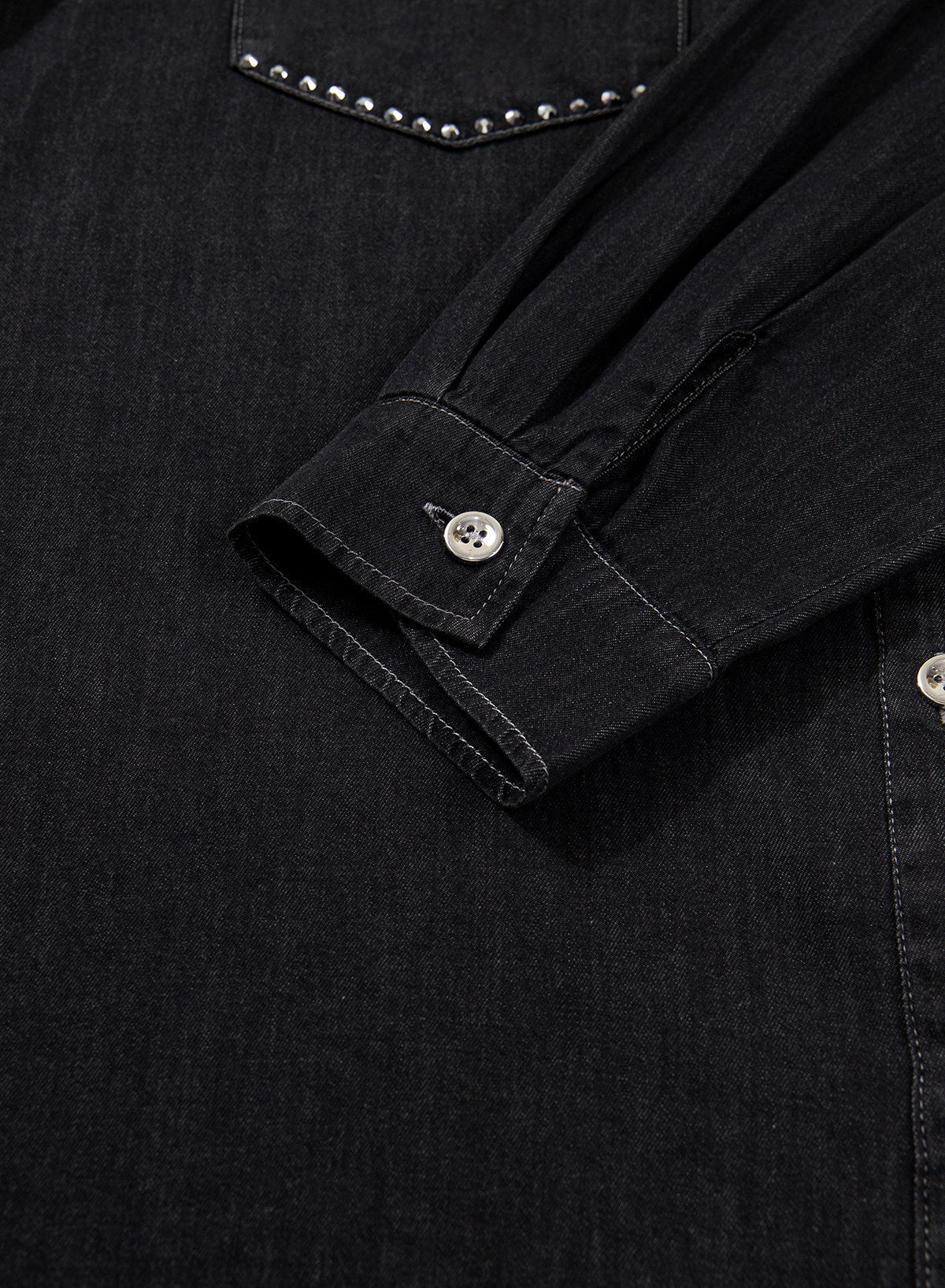 Denim jacket with diamonds
