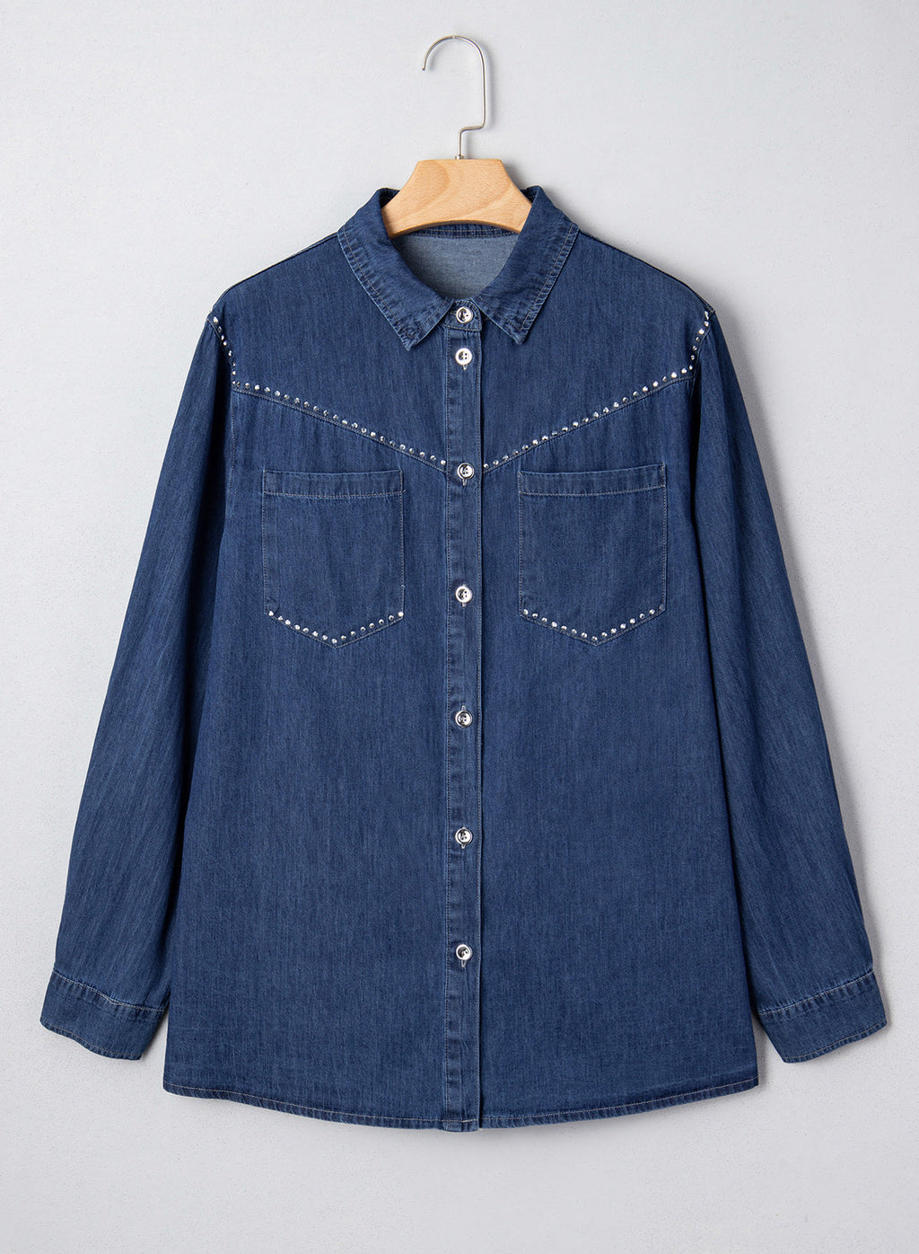 Denim jacket with diamonds