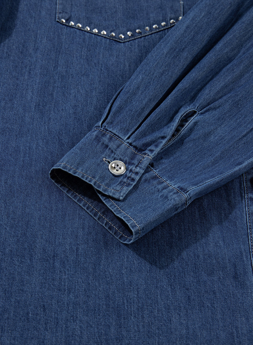 Denim jacket with diamonds
