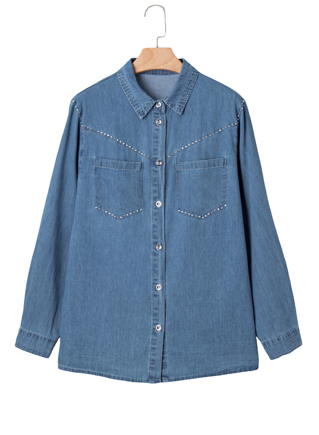 Denim jacket with diamonds