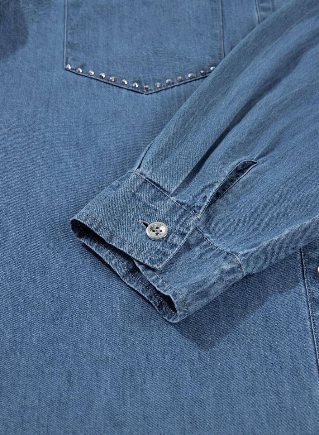 Denim jacket with diamonds