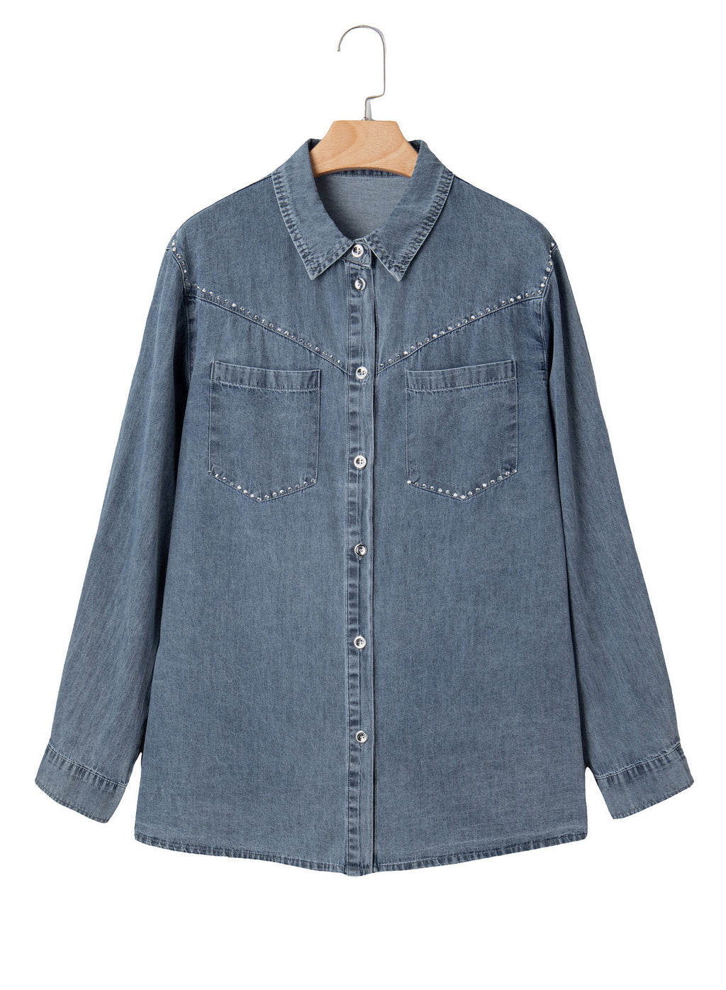 Denim jacket with diamonds