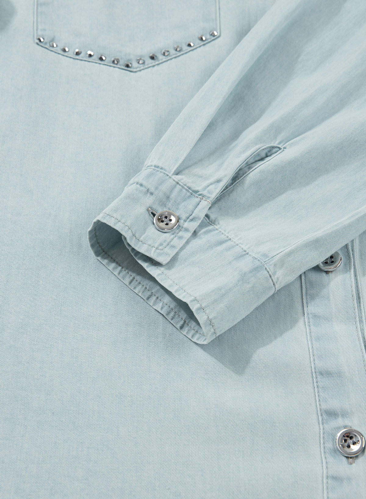 Denim jacket with diamonds