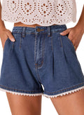 Denim shorts