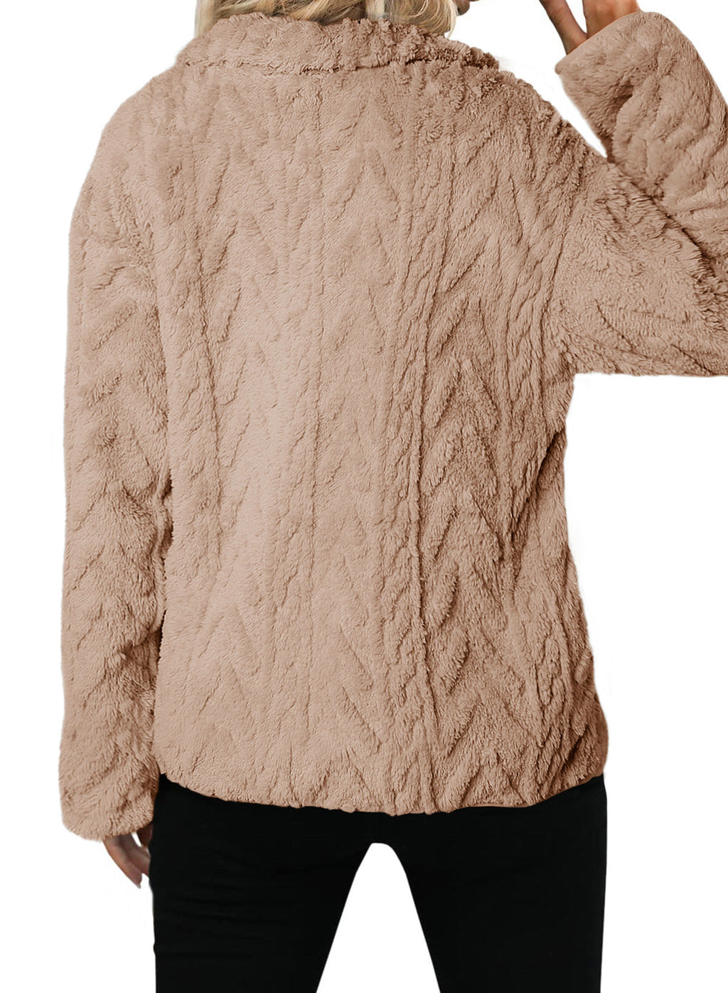 Dokotoo Winter Fleece Jacket for Women 2026 Zipper Casual Coat with Pockets