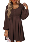 Dokotoo Fall Dresses for Women 2026 Casual Long Sleeve Mini Dress