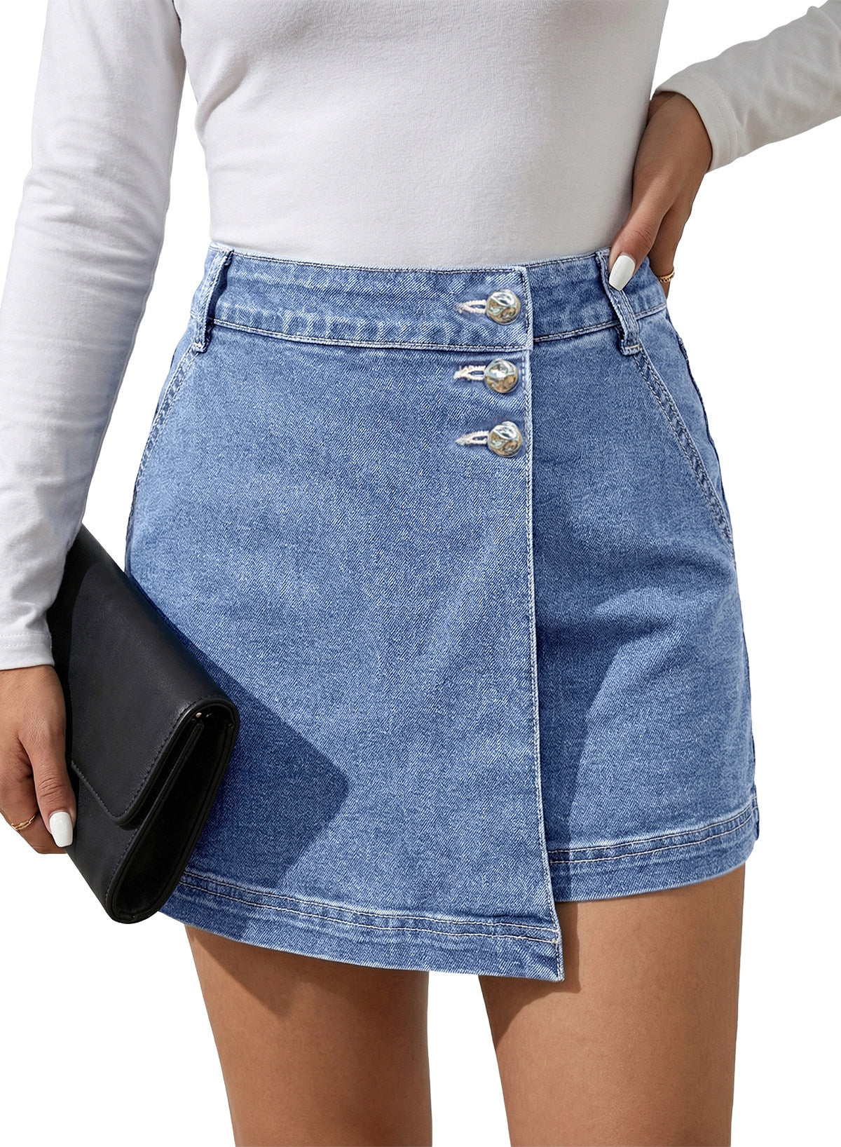 denim shorts
