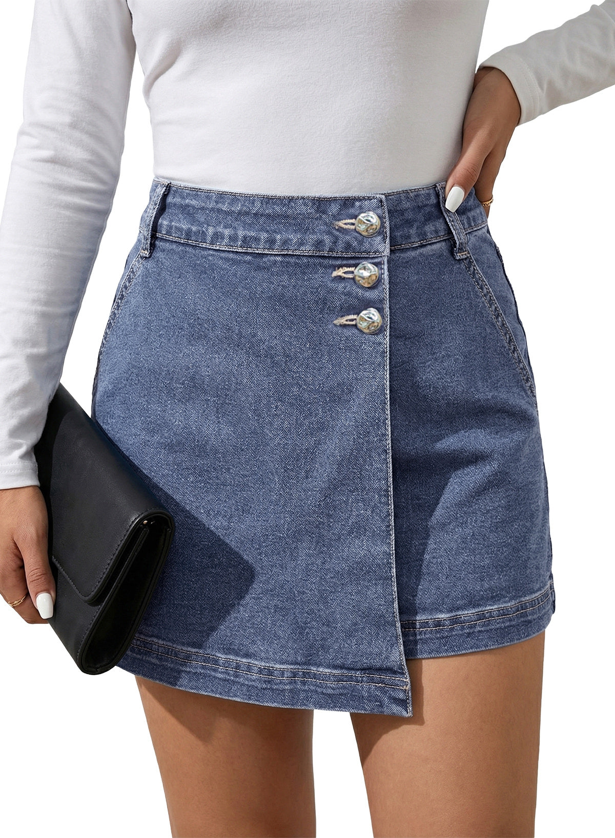denim shorts