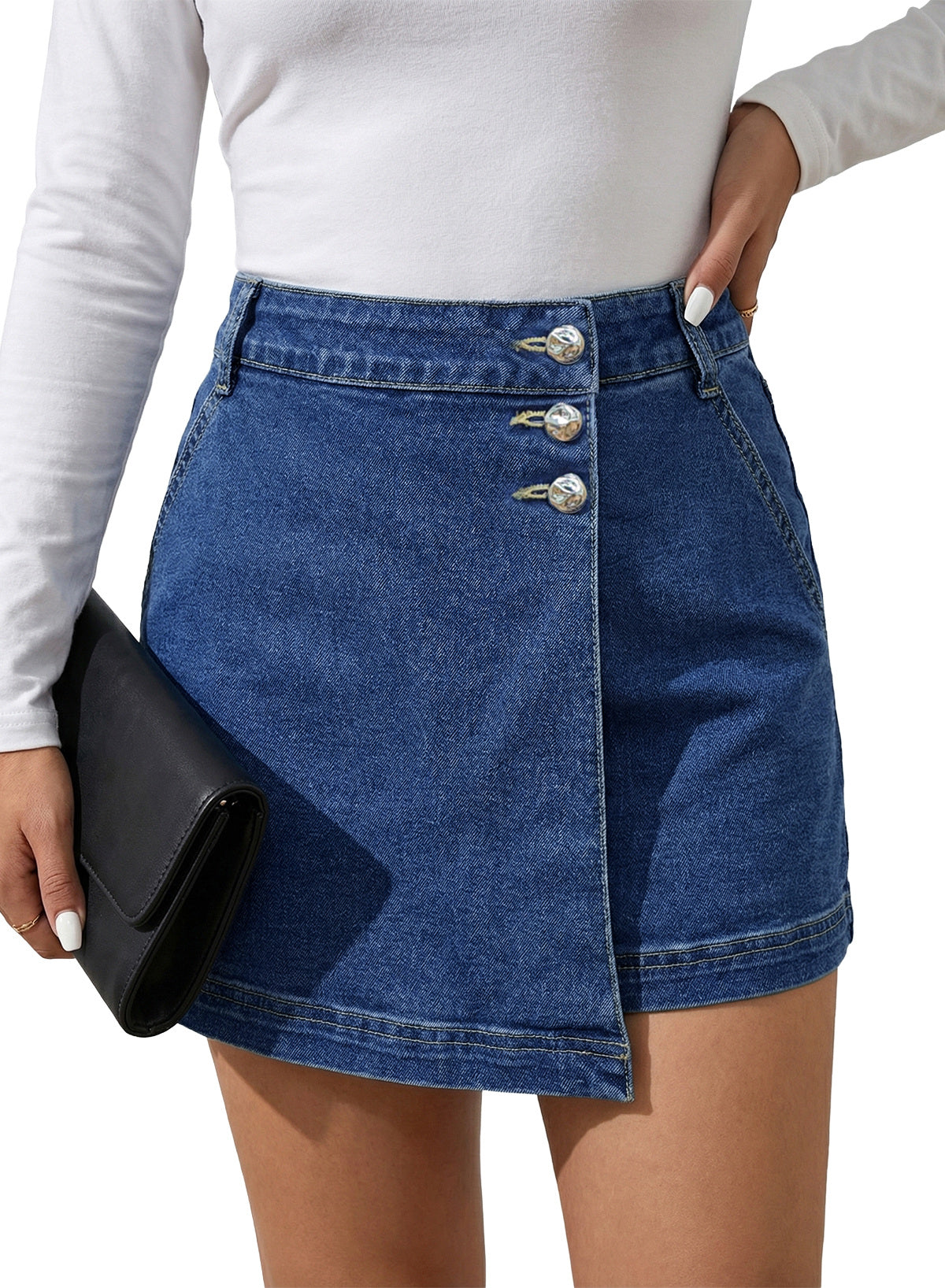 denim shorts