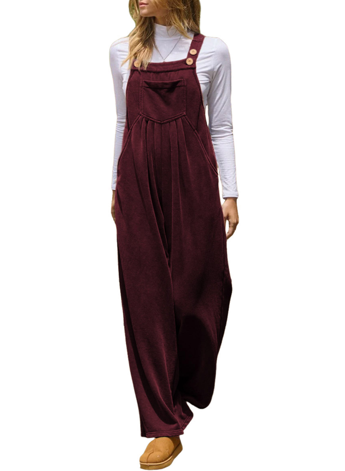 Dokotoo Women's Casual Overalls Fall Baggy Jumpsuits