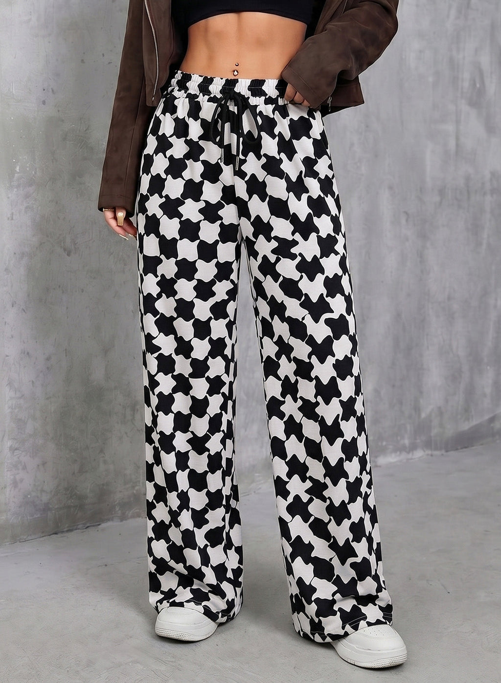 Resyla Y2K Retro American Fashion Street Chic Leopard Print Women Sweatpants