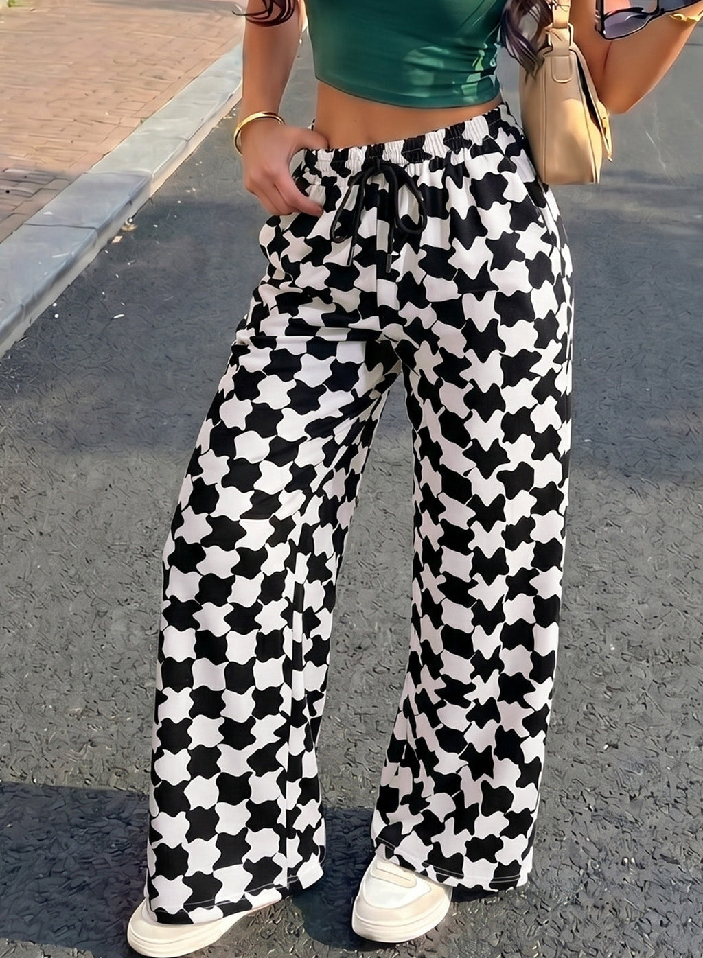 Resyla Y2K Retro American Fashion Street Chic Leopard Print Women Sweatpants