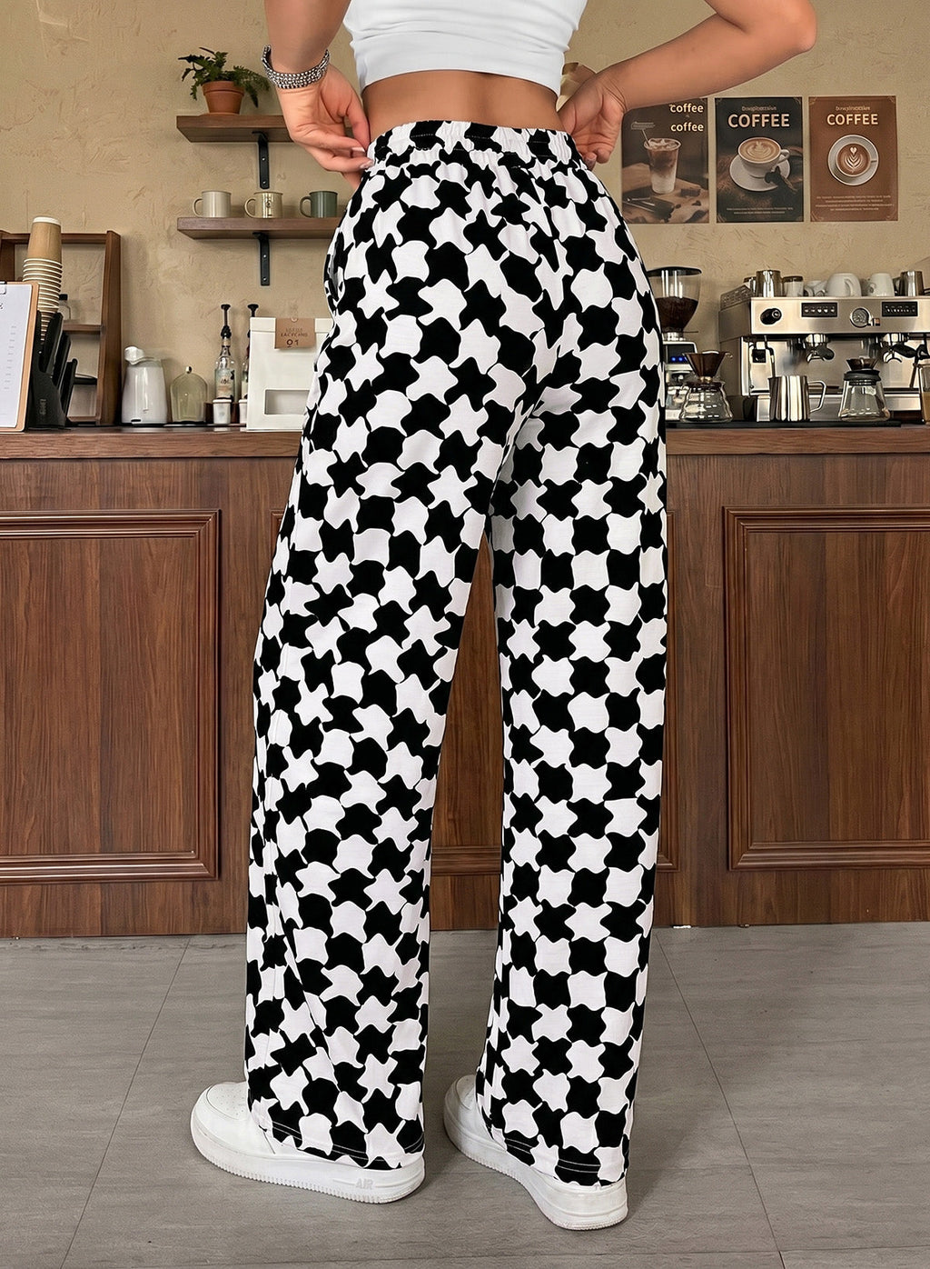 Resyla Y2K Retro American Fashion Street Chic Leopard Print Women Sweatpants