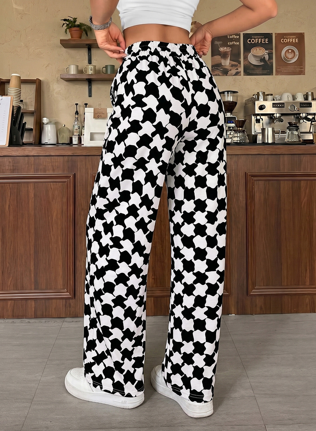 Resyla Y2K Retro American Fashion Street Chic Leopard Print Women Sweatpants