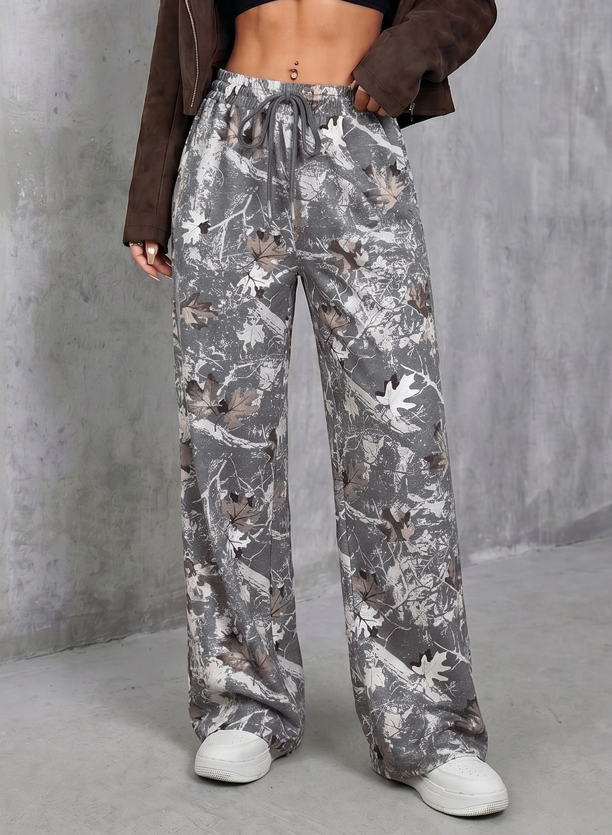 Resyla Y2K Retro American Fashion Street Chic Leopard Print Women Sweatpants