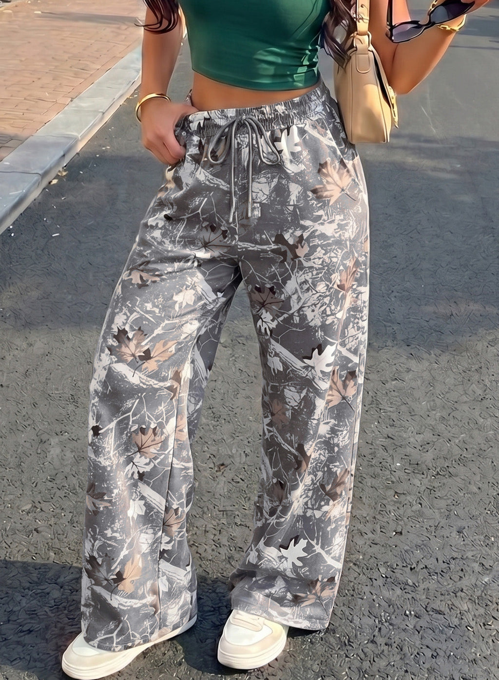 Resyla Y2K Retro American Fashion Street Chic Leopard Print Women Sweatpants