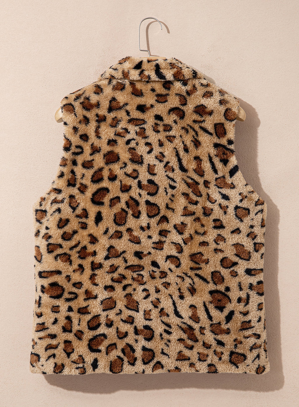 Dokotoo Womens Fleece Vest Zip Up Cow Print Sherpa Sleeveless Jacket