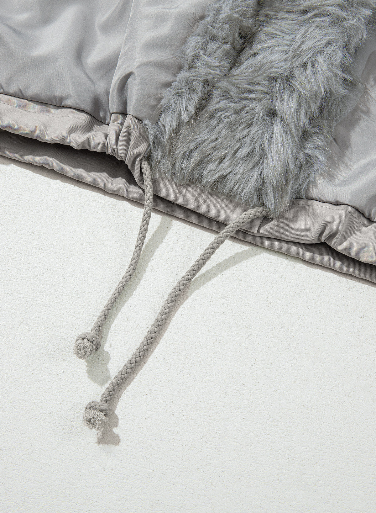 Faux Fur Detachable Oversized Cotton Jacket
