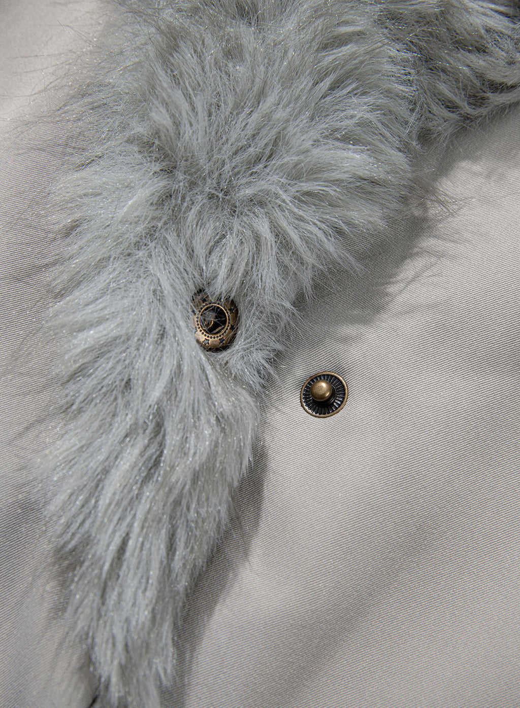 Faux Fur Detachable Oversized Cotton Jacket