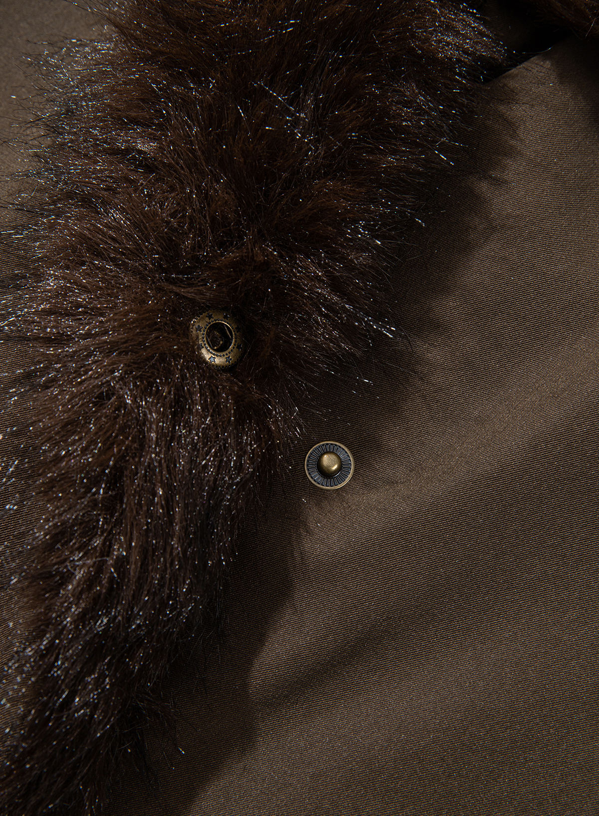 Faux Fur Detachable Oversized Cotton Jacket