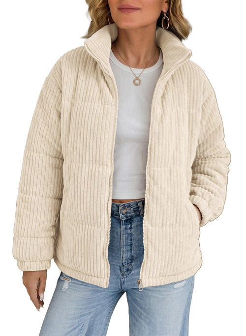 Corduroy Padded Coat In Fall/Winter