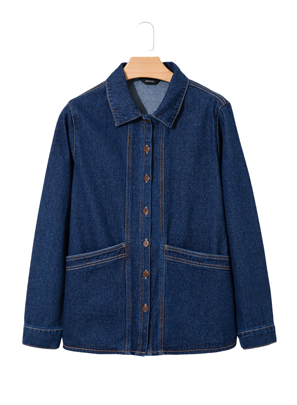 Dokotoo Womens Jean Jacket Denim Oversized Button Down Denim Jackets Coat