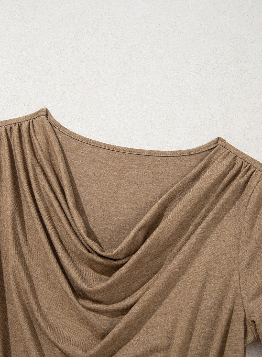 Women's Cowl Neck Long Sleeve Shirts Dressy Tops