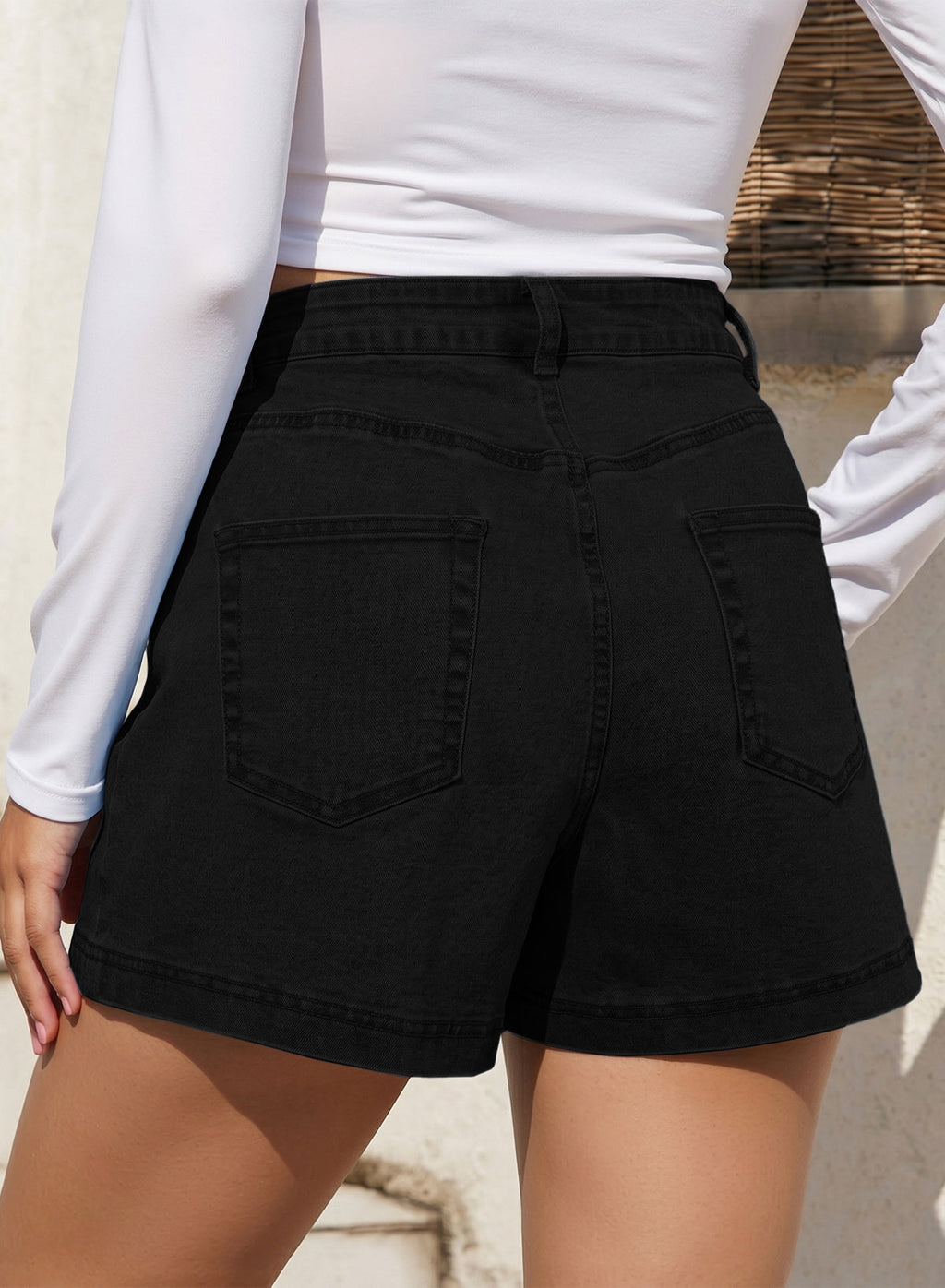 denim shorts