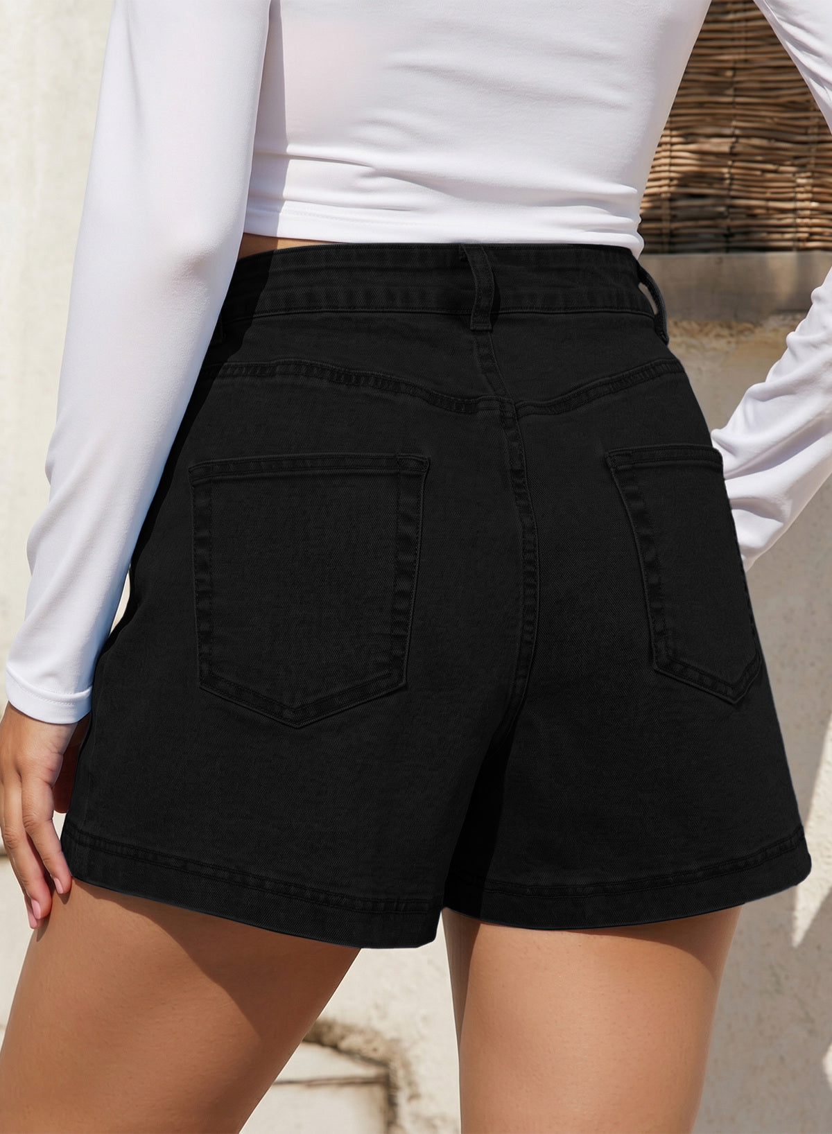 denim shorts