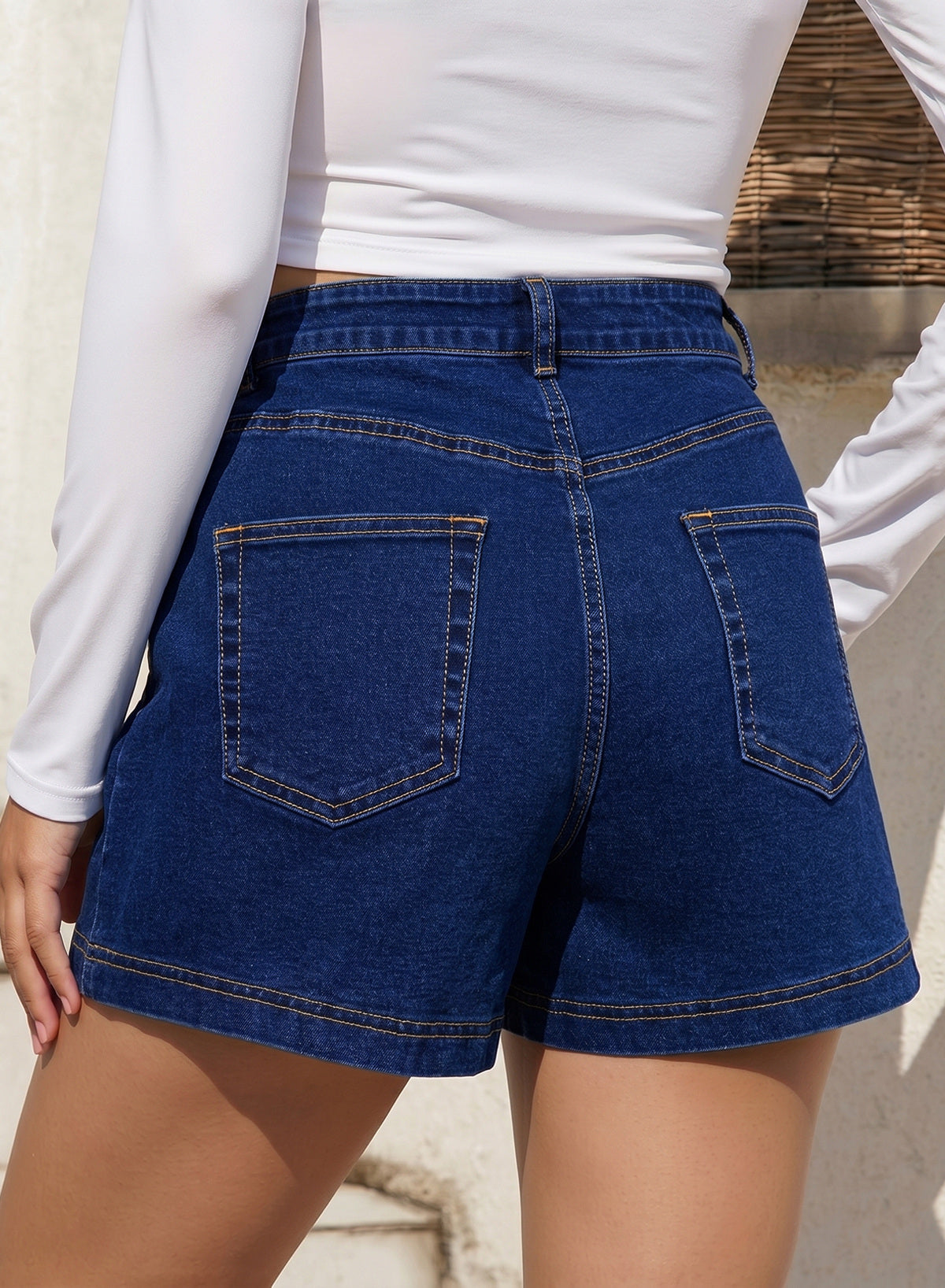 denim shorts