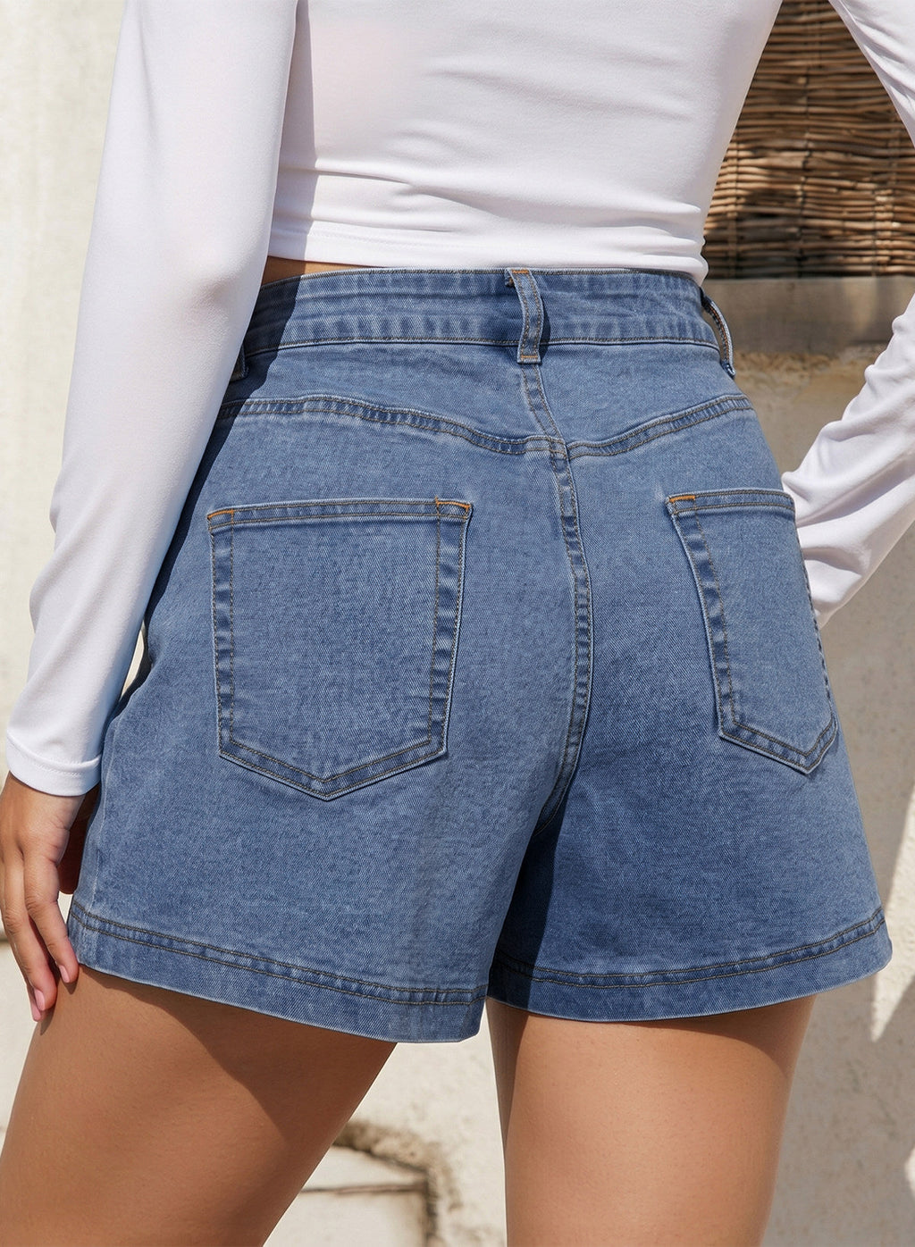 denim shorts