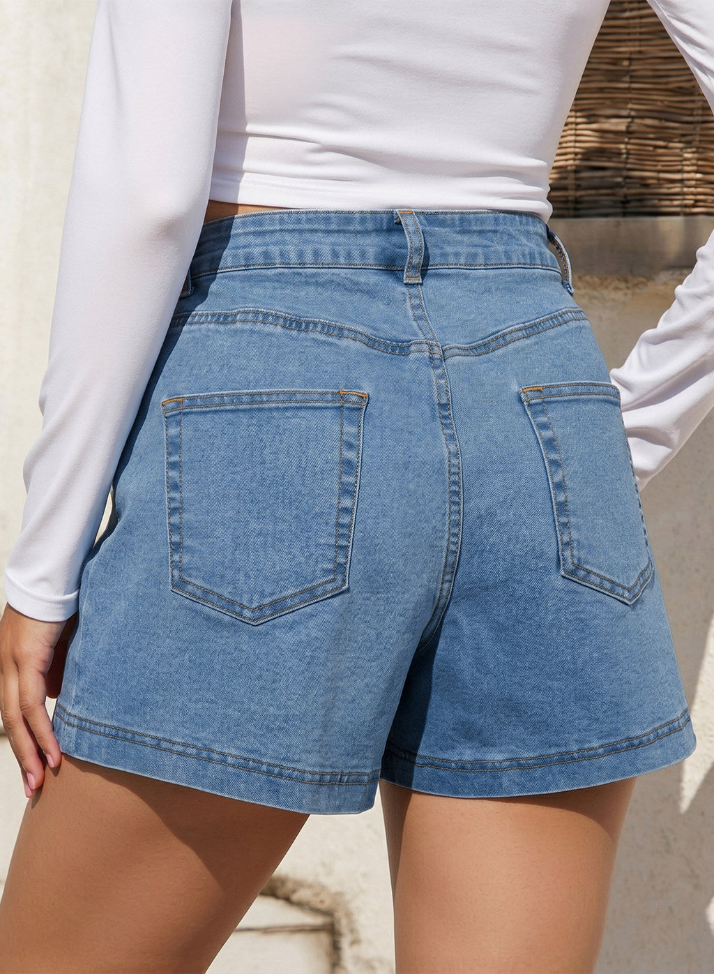 denim shorts