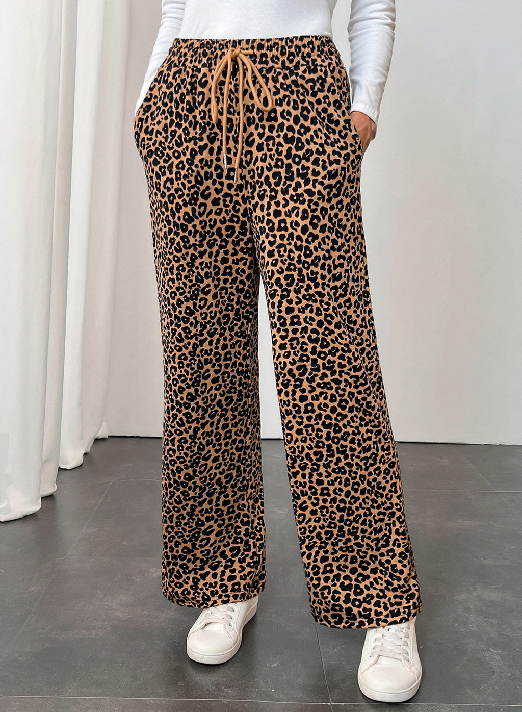 Resyla Y2K Retro American Fashion Street Chic Leopard Print Women Sweatpants