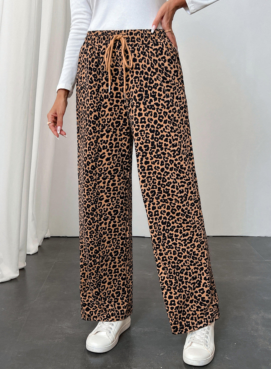 Resyla Y2K Retro American Fashion Street Chic Leopard Print Women Sweatpants