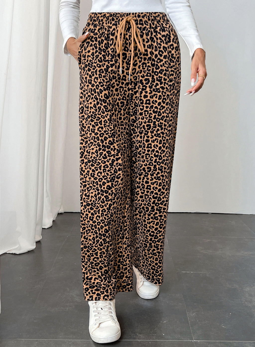 Resyla Y2K Retro American Fashion Street Chic Leopard Print Women Sweatpants