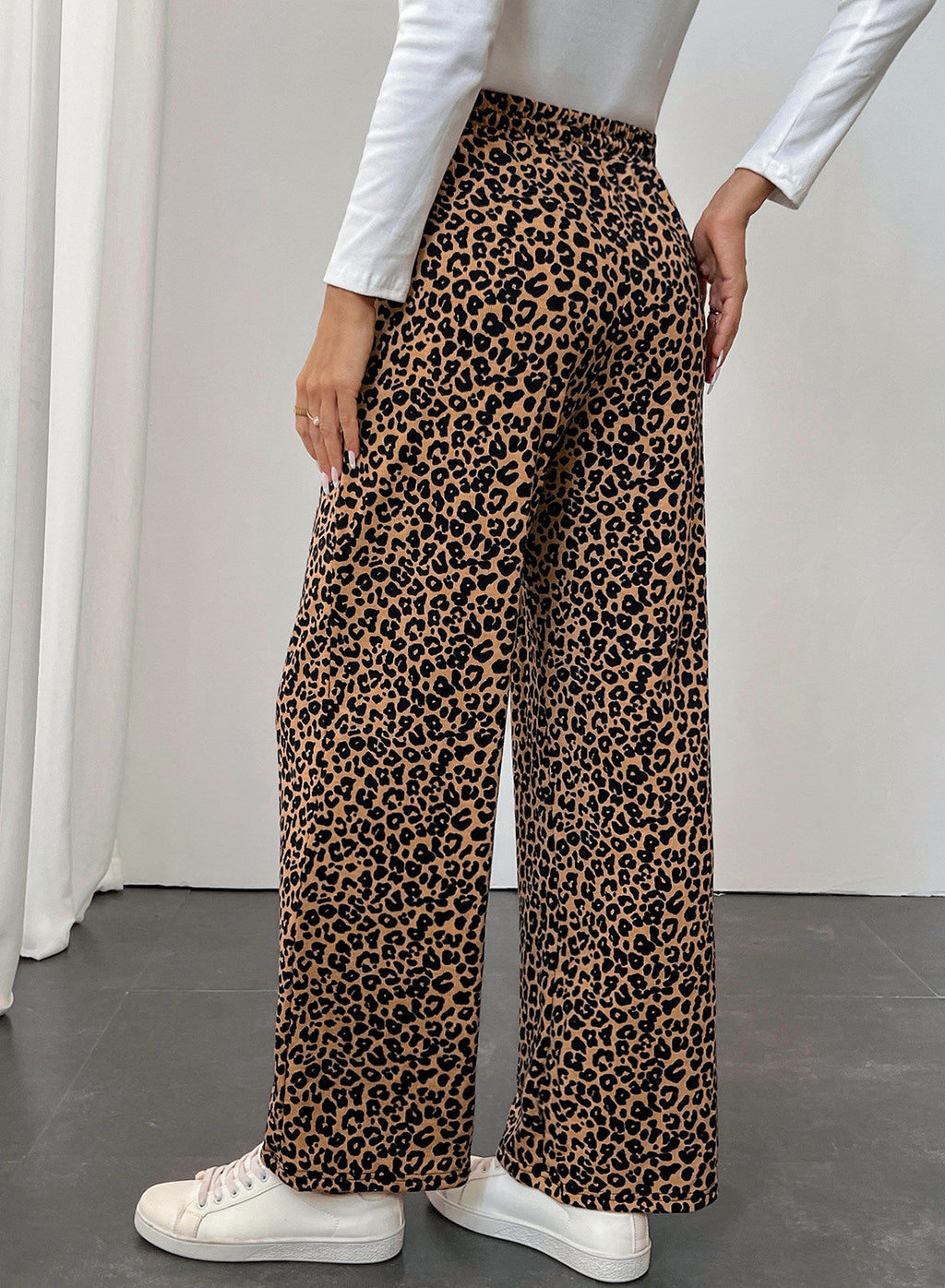 Resyla Y2K Retro American Fashion Street Chic Leopard Print Women Sweatpants