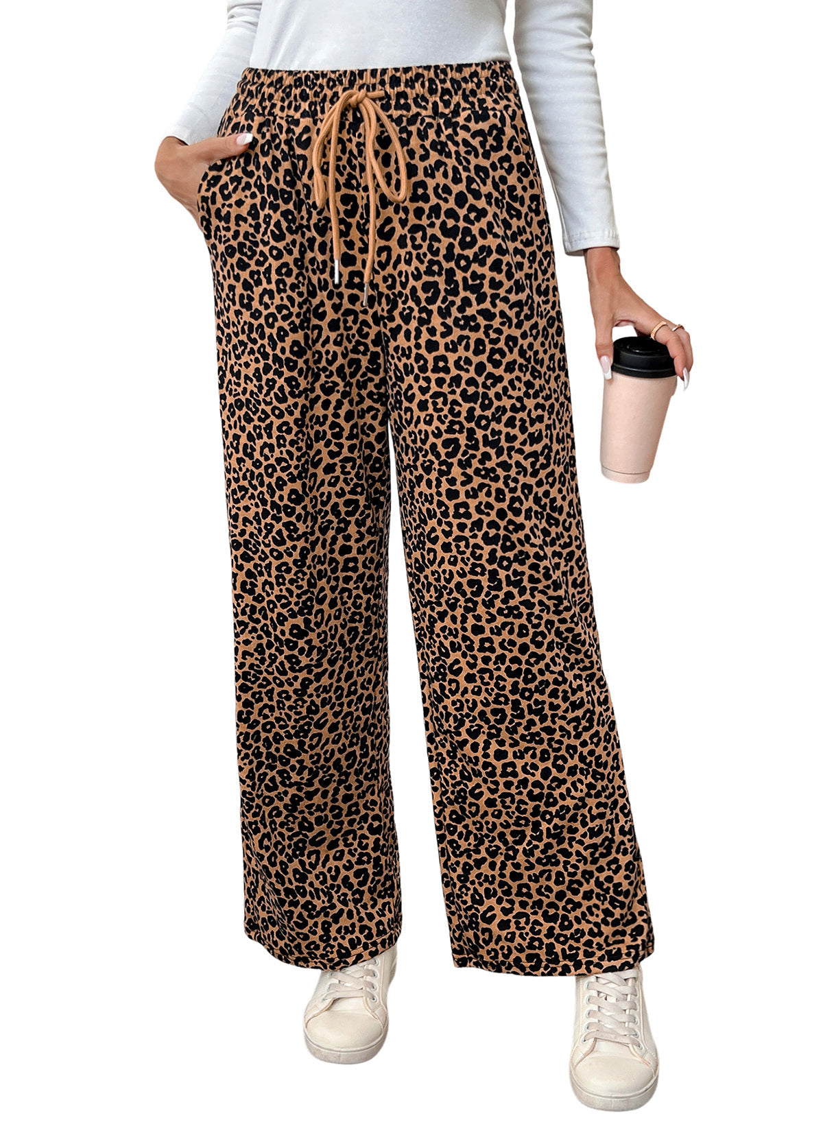 Resyla Y2K Retro American Fashion Street Chic Leopard Print Women Sweatpants