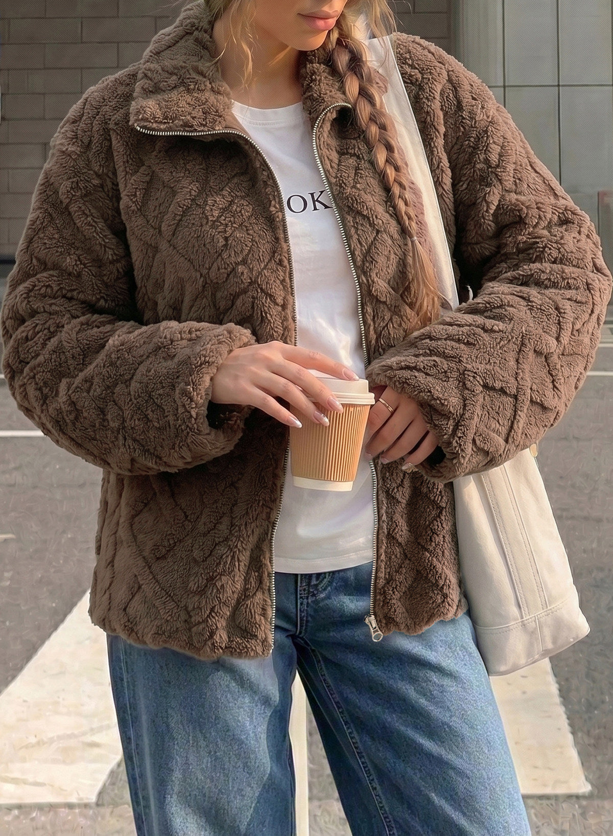 Dokotoo Women's Full Zip Fleece Winter Jacket 2026 Fall Warm Outerwear Coat