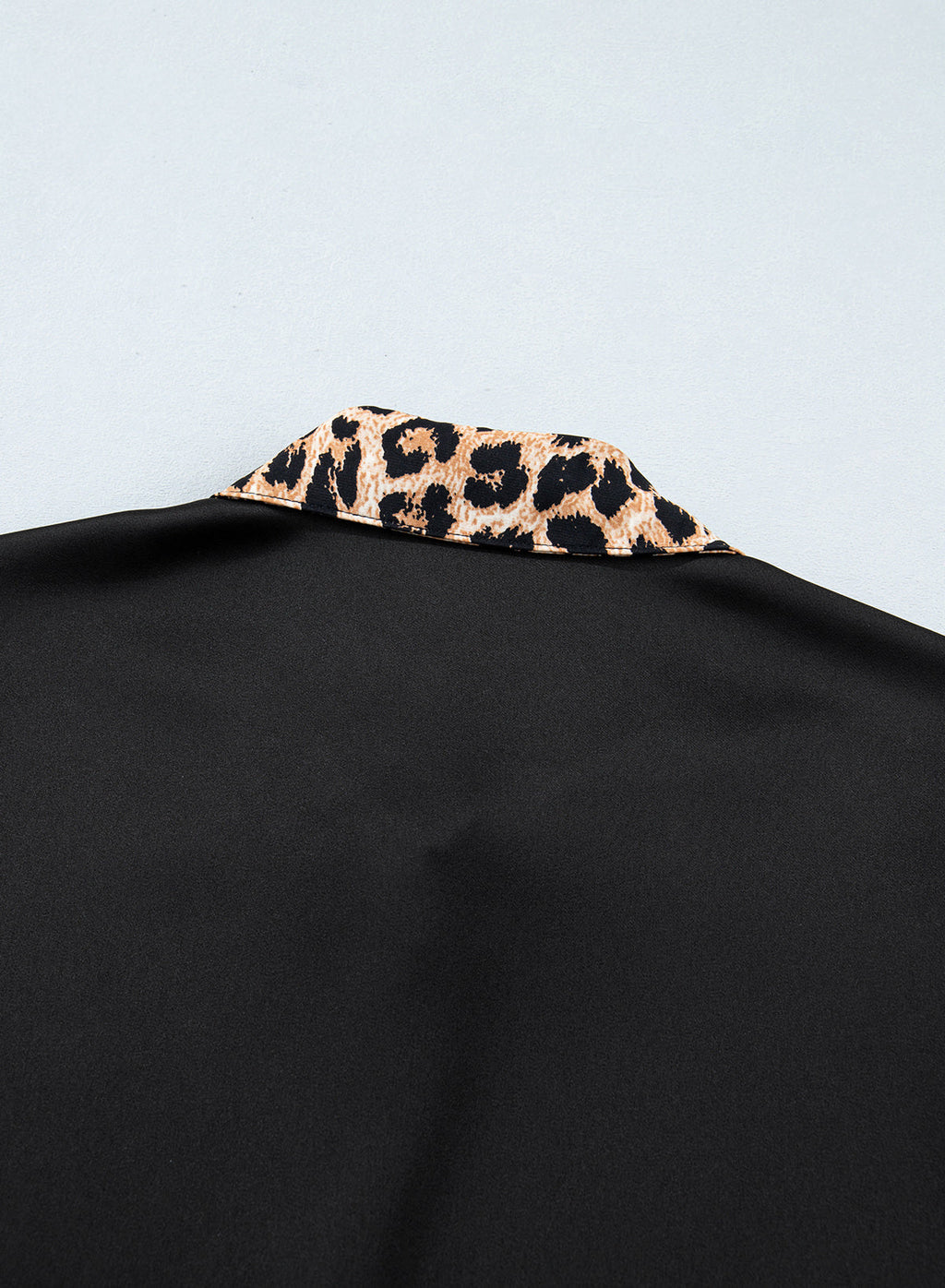 Dokotoo Womens Tops Business Casual Outfits Long Sleeve V Neck Button Down Shirts Satin Leopard Print Elegant Work Blouses