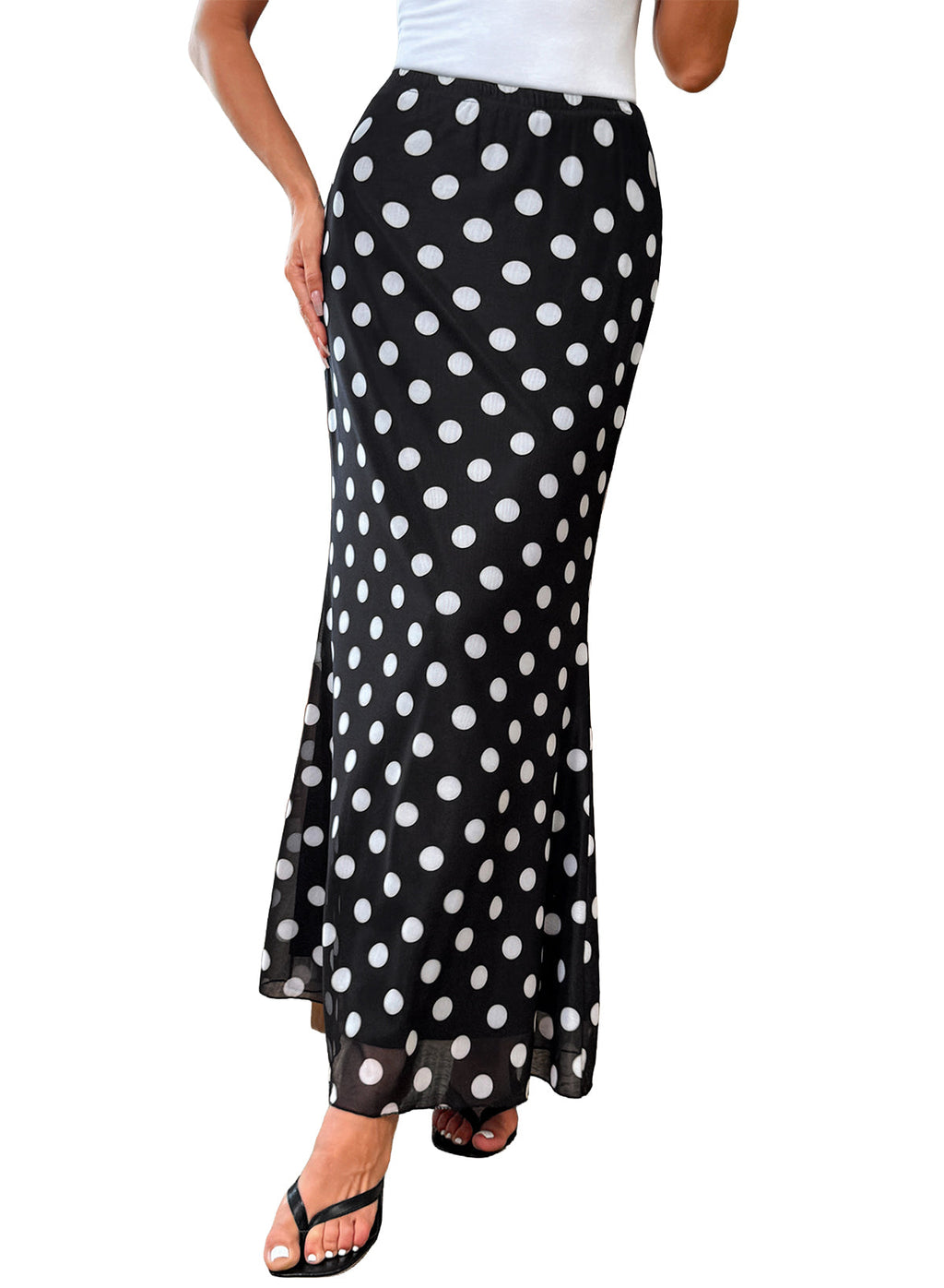 2026 Dresses For Women Glamine Women's Elegant Satin Skirt Versatile Fish Tail Hem Skirt