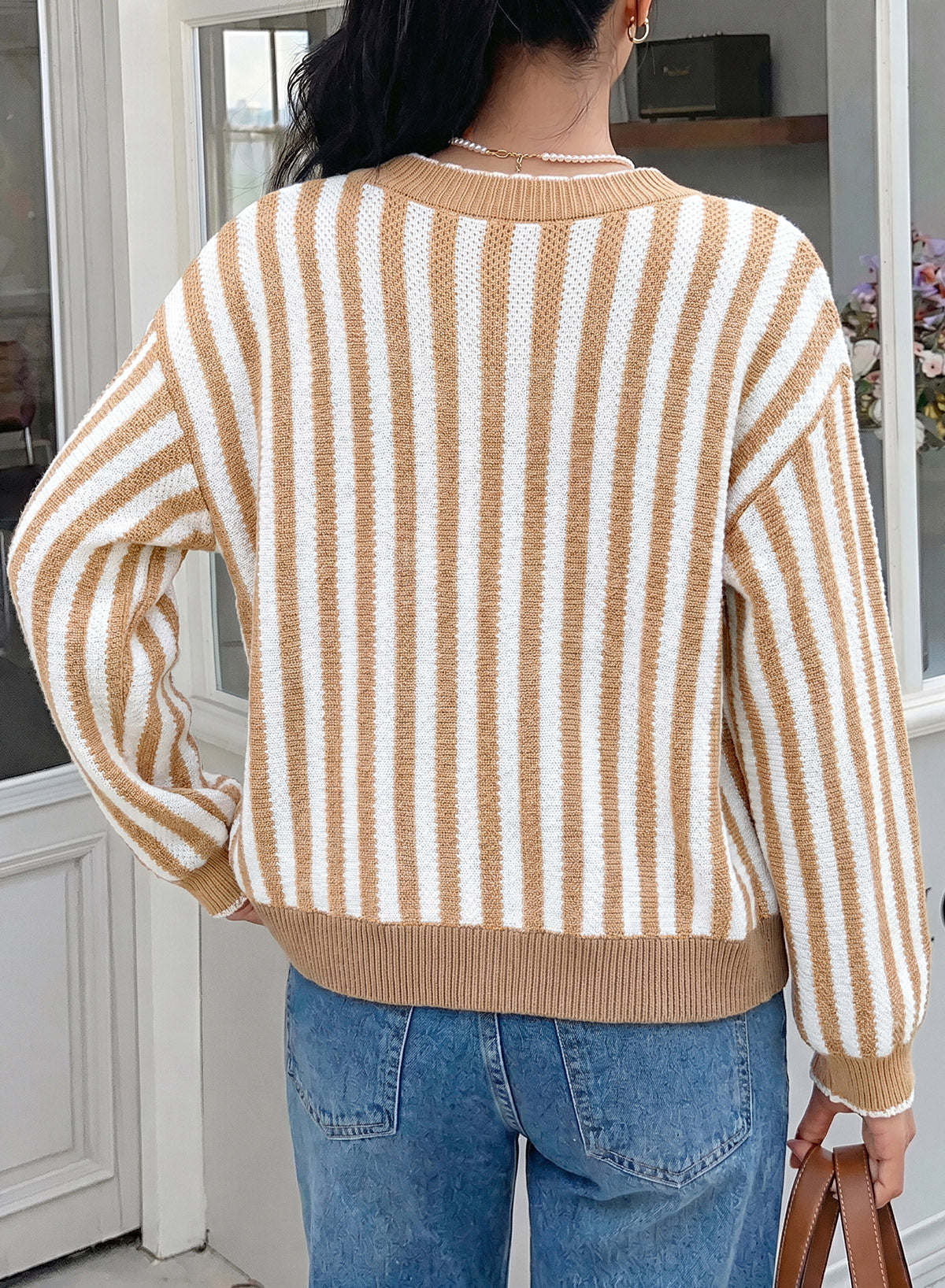 Dokotoo Cardigan Sweaters for Women Fall Striped 2026 Jackets