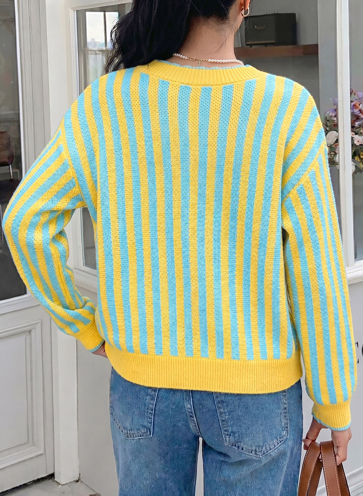 Dokotoo Cardigan Sweaters for Women Fall Striped 2026 Jackets