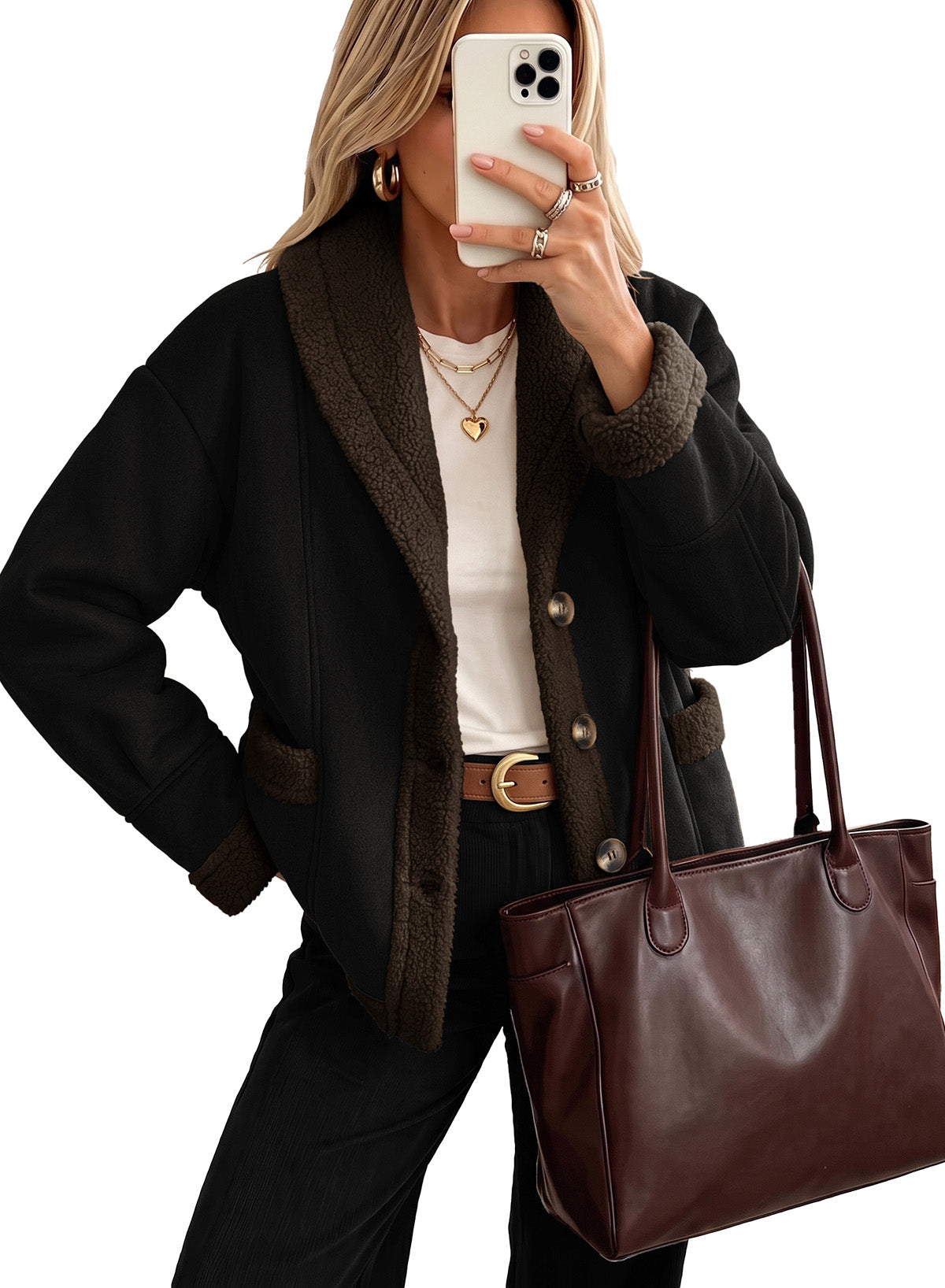 Dokotoo Women's Fleece Jacket 2026 Winter Warm Outwear Coat