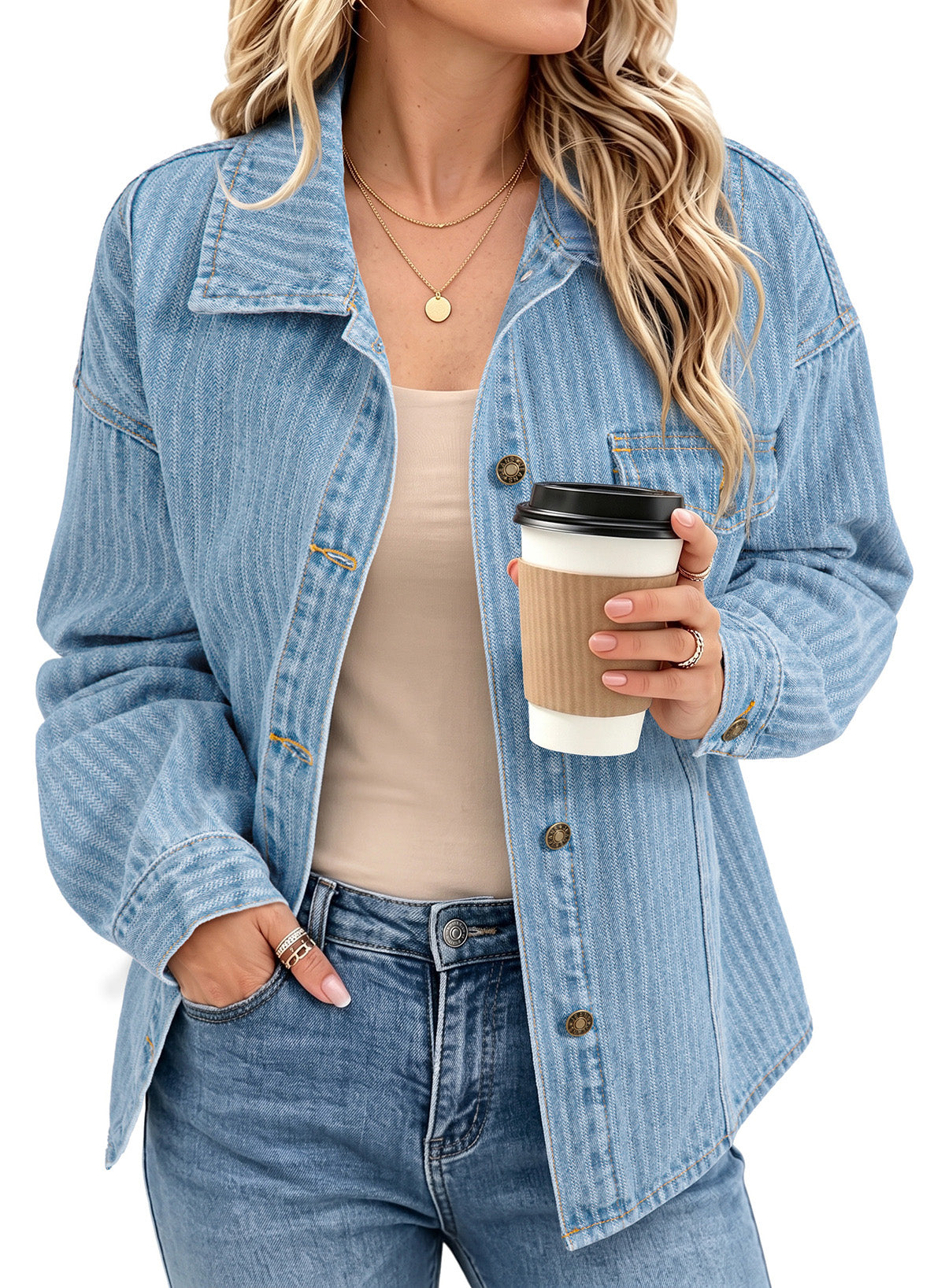 Dokotoo Denim Jackets for Women 2026 Trendy Shacket