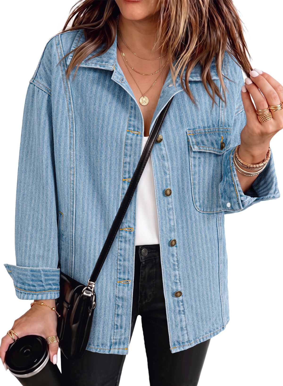 Dokotoo Denim Jackets for Women 2026 Trendy Shacket