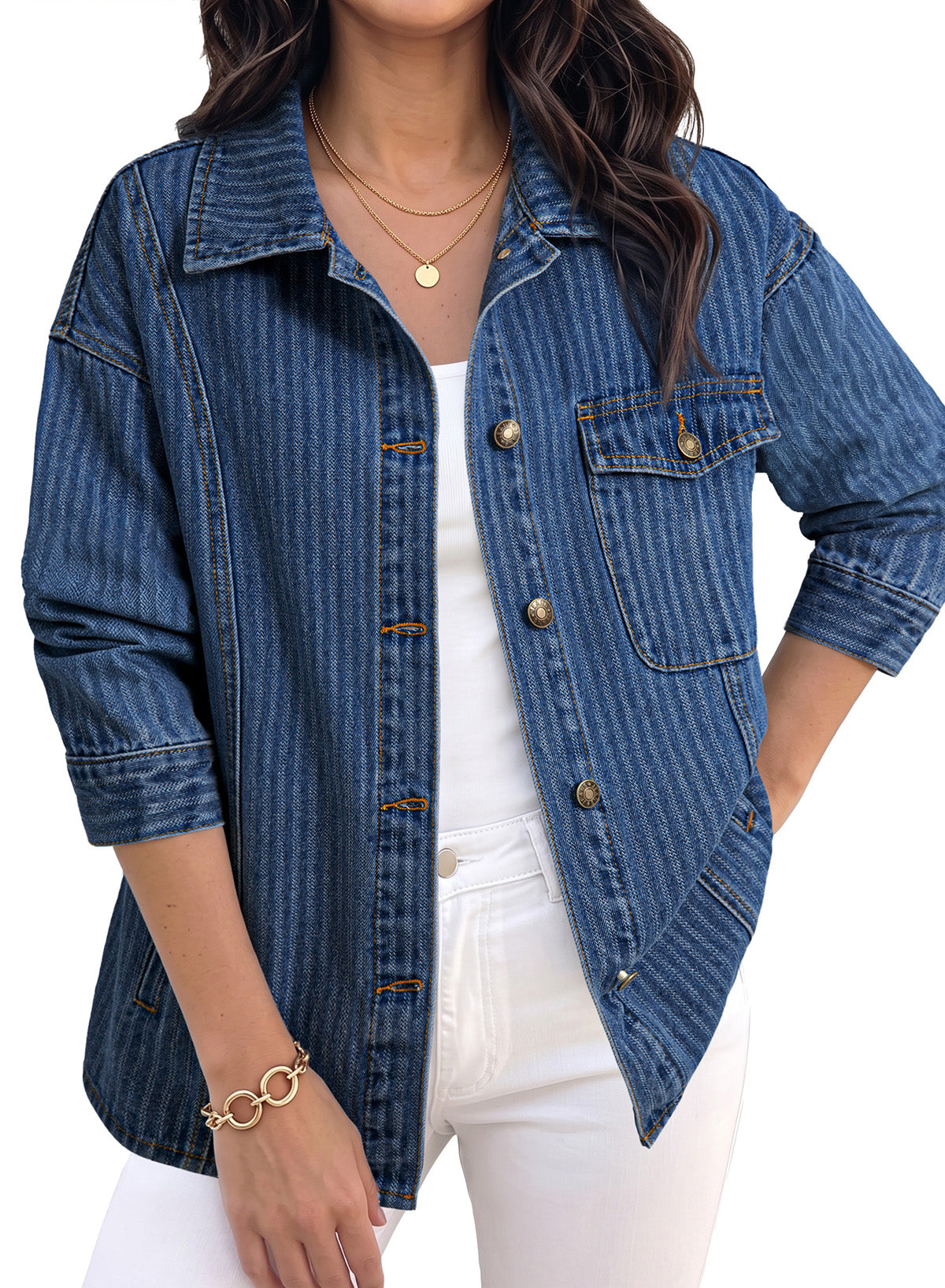 Dokotoo Denim Jackets for Women 2026 Trendy Shacket