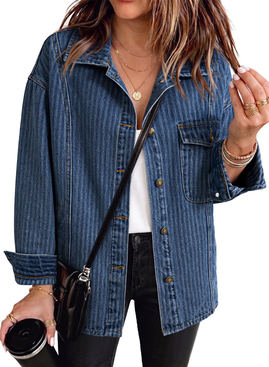 Dokotoo Denim Jackets for Women 2026 Trendy Shacket