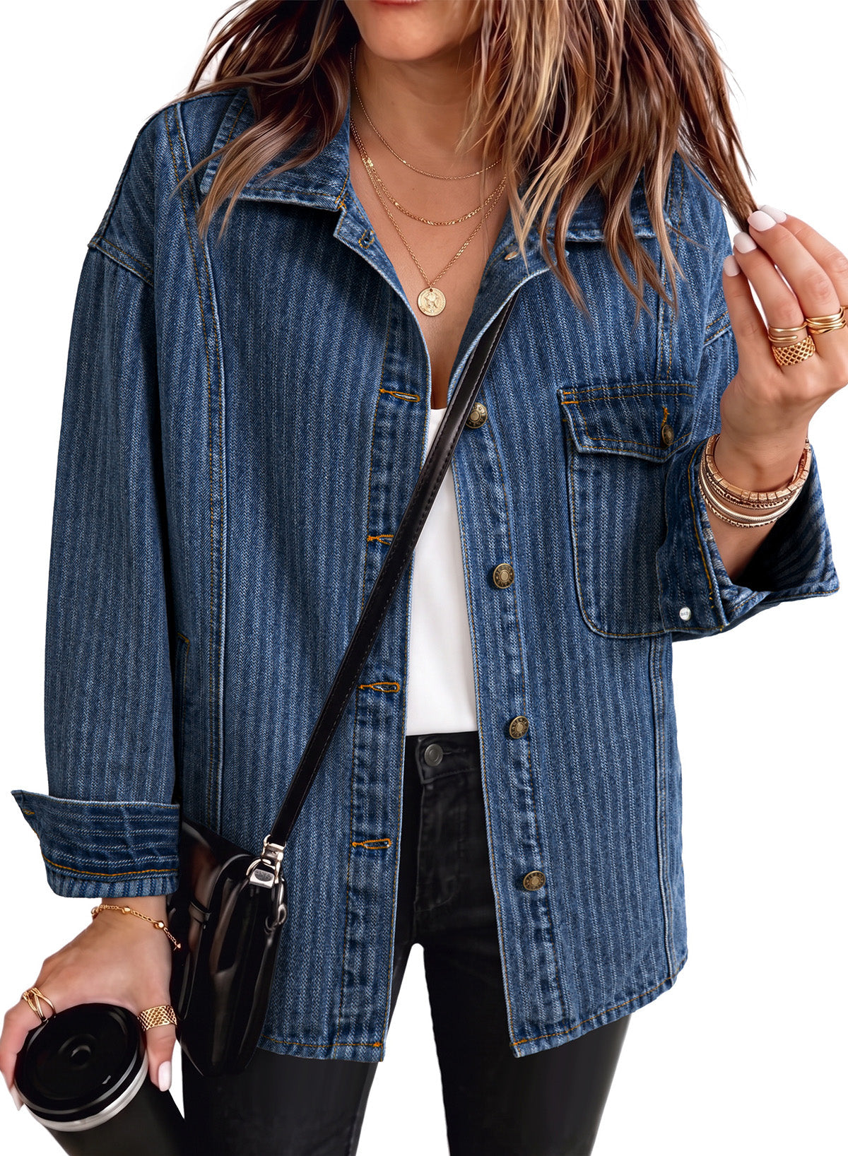 Dokotoo Denim Jackets for Women 2026 Trendy Shacket